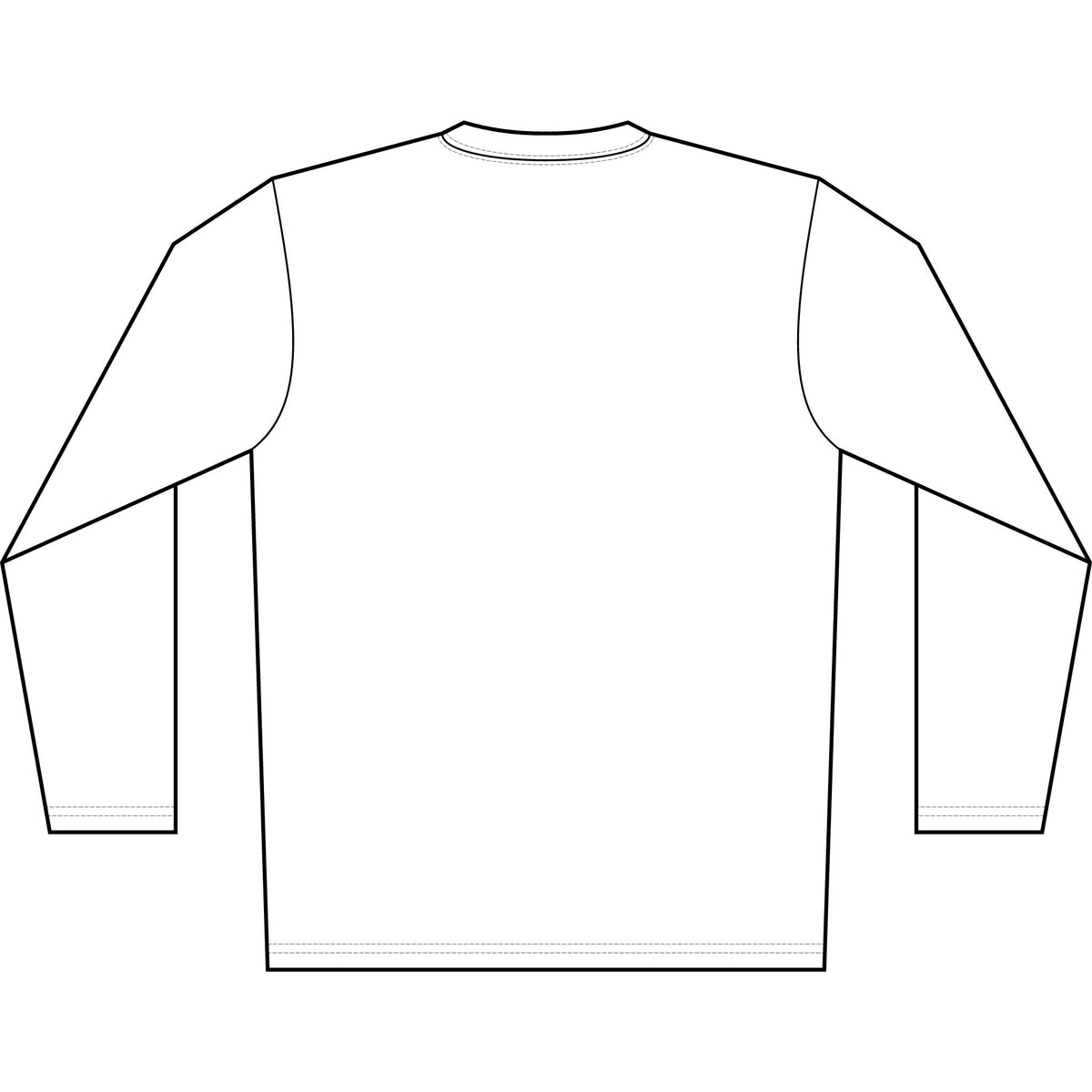Kiwi Chest Long Sleeve Shirt — Minimal Fruit Graphic for Men