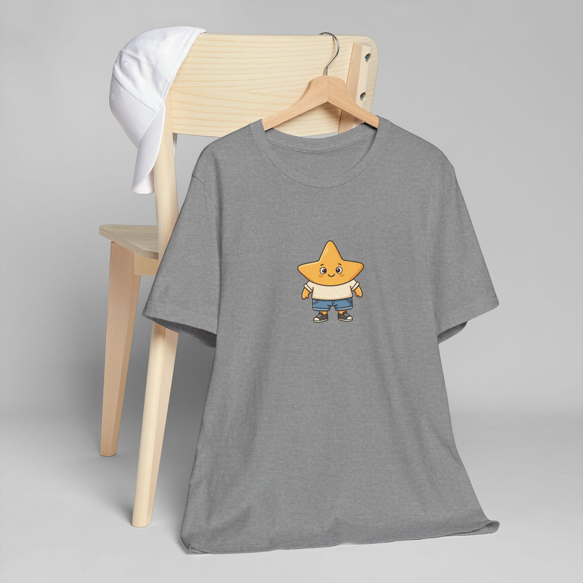 Star Buddy T‑Shirt — Cute Cartoon Star Graphic Tee for Kids & Adults