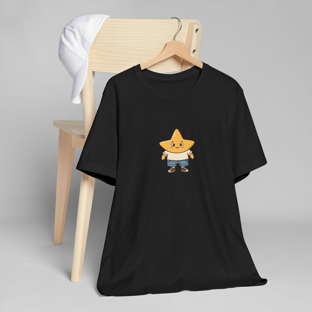 Star Buddy T‑Shirt — Cute Cartoon Star Graphic Tee for Kids & Adults
