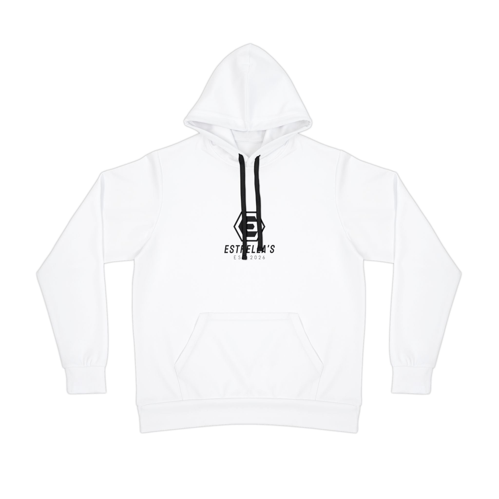 Estella's Athletics Logo Hoodie — Minimal Athletic White Pullover