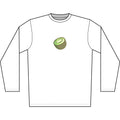 Kiwi Chest Long Sleeve Shirt — Minimal Fruit Graphic for Men
