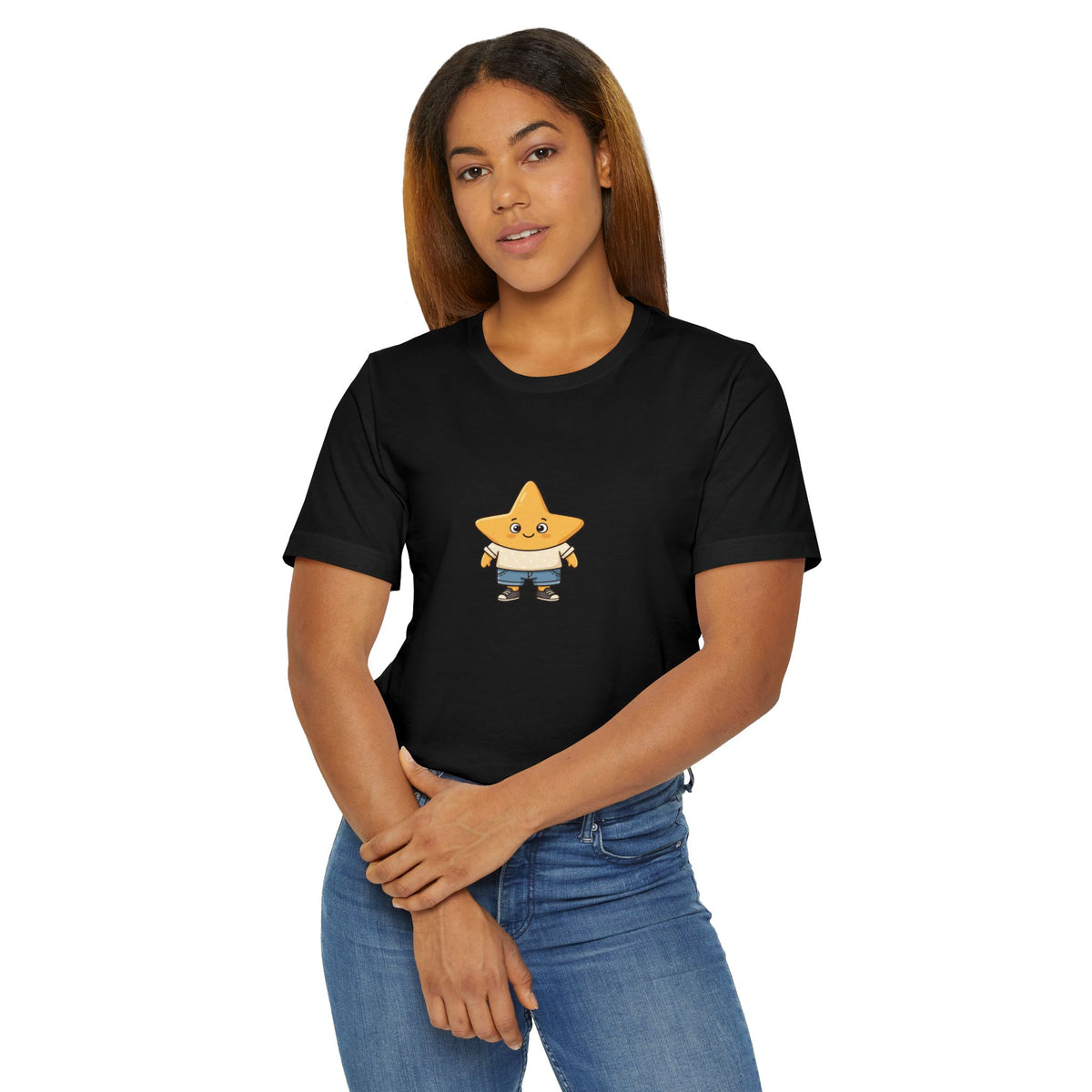 Star Buddy T‑Shirt — Cute Cartoon Star Graphic Tee for Kids & Adults