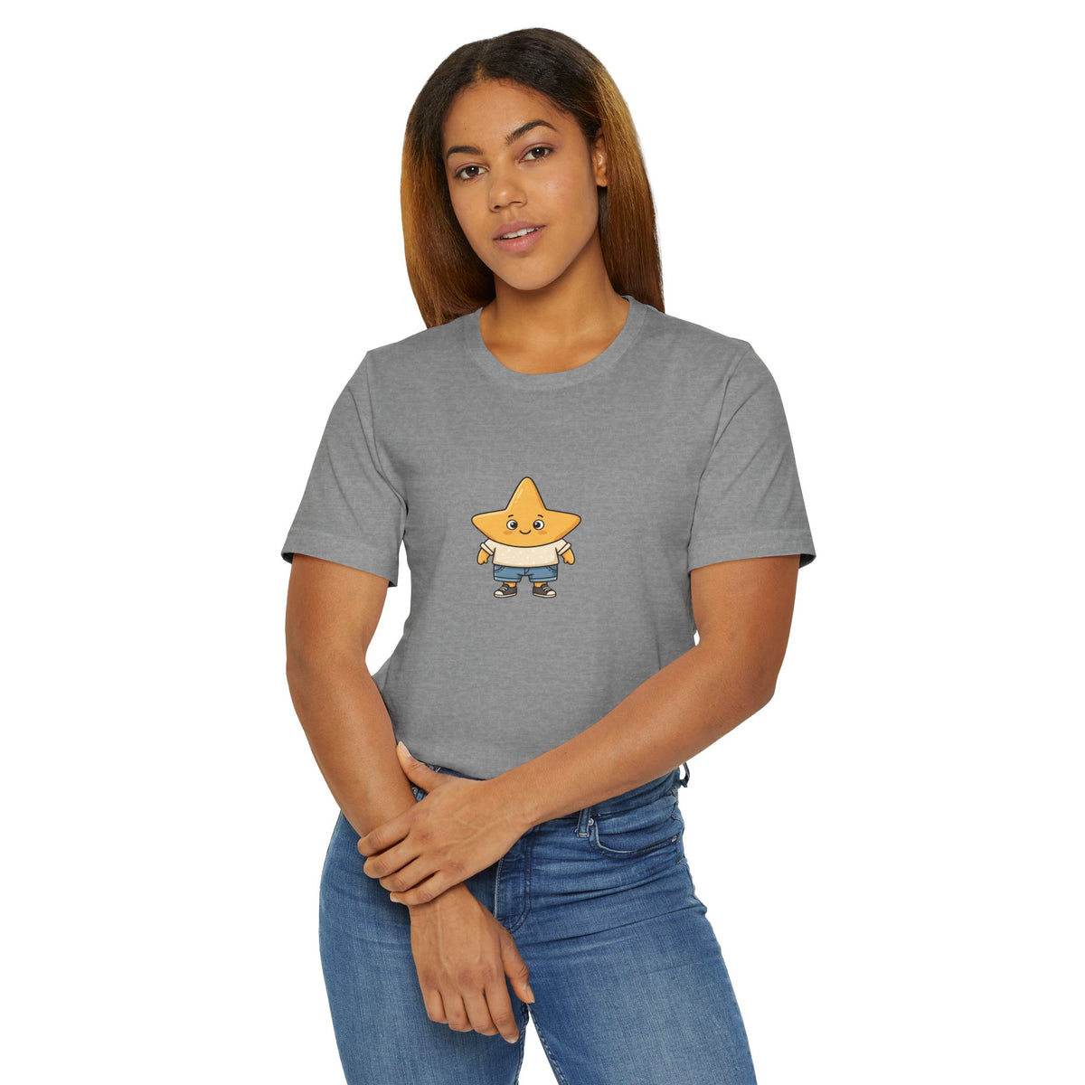 Star Buddy T‑Shirt — Cute Cartoon Star Graphic Tee for Kids & Adults